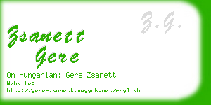 zsanett gere business card